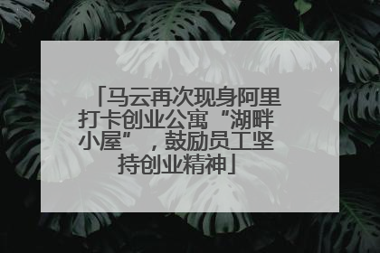 马云再次现身阿里打卡创业公寓“湖畔小屋”，鼓励员工坚持创业精神
