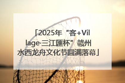 2025年“客+Village·三江匯杯”赣州水西龙舟文化节圆满落幕