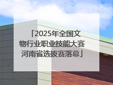 2025年全国文物行业职业技能大赛河南省选拔赛落幕