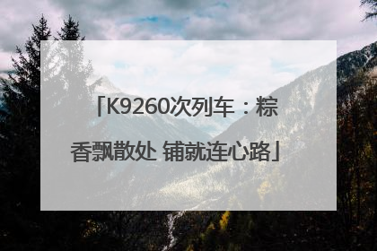K9260次列车：粽香飘散处 铺就连心路